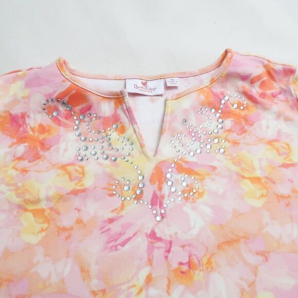 Quacker Factory Shirt Size XL - Picture 3 of 8